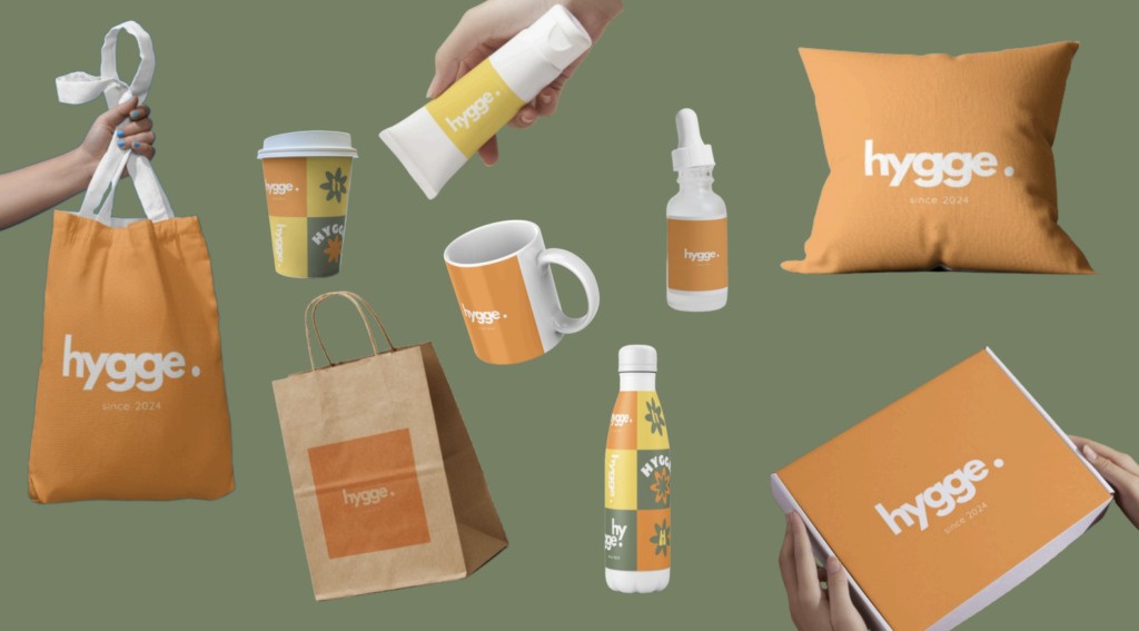 ejemplo de productos con logos para las marcas y sus servicios