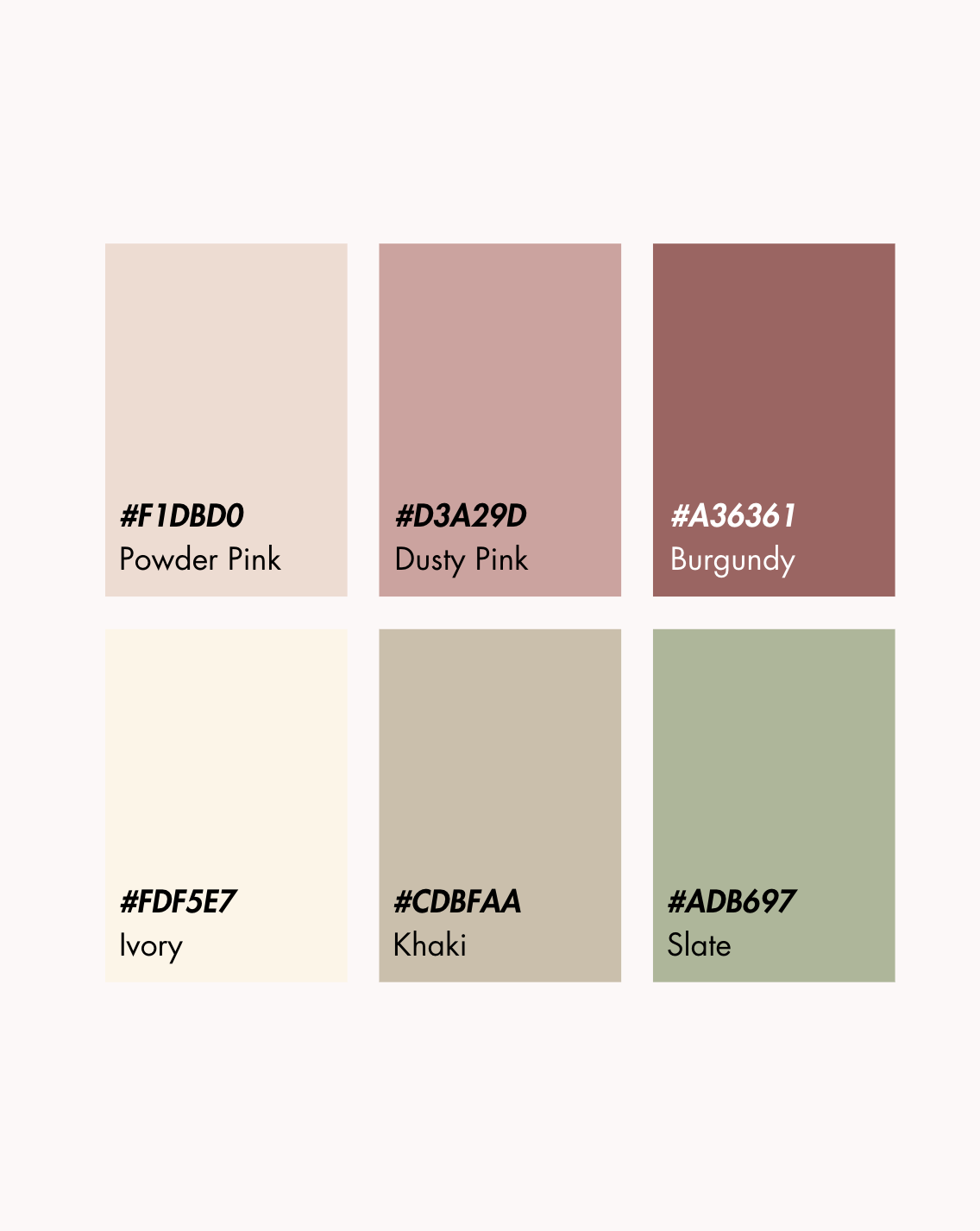 ejemplo de paleta de colores para marcas de agencia